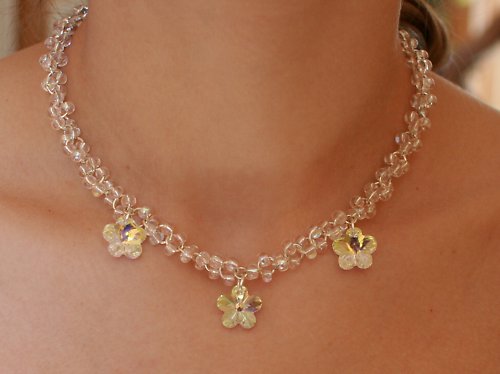 Náhrdelník a náušnice se Swarovski komponenty — foto 1