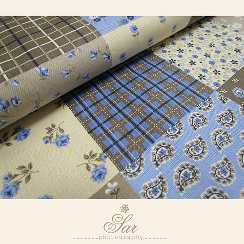 Modrý patchwork — foto 1