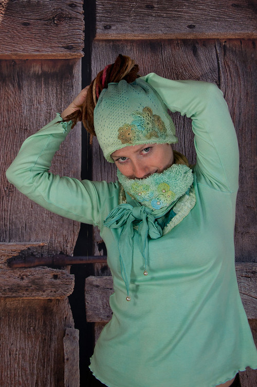 Triko patchwork - vel.M — foto 1