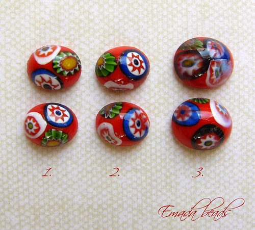 Kabošon, Millefiori malé — foto 1
