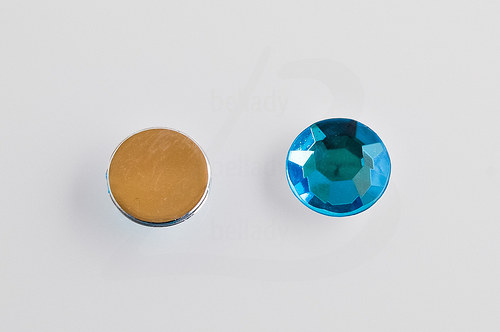 KAB566, KABOŠON brúsený MODRÝ 10mm /10ks — foto 1
