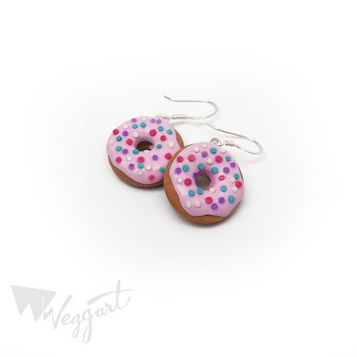⦾⦿ Veselé donutky ⦿⦾ Ag 925 háčky — foto 1