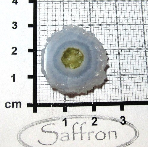 Modrý chalcedon - řez krápníkem č.1 — foto 1