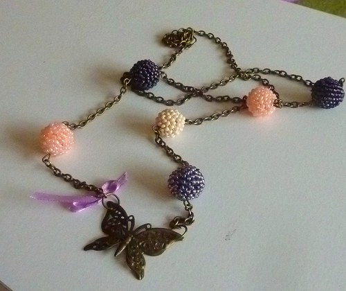 Náhrdelník butterfly — foto 1