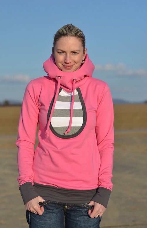 Růžová mikina — foto 1