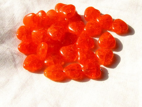 Práskané srdíčka 30 ks, 10 mm