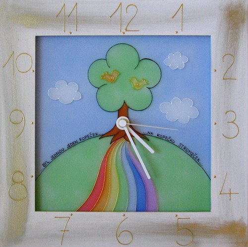 Na Kopečku - hodiny v rámu 34cm