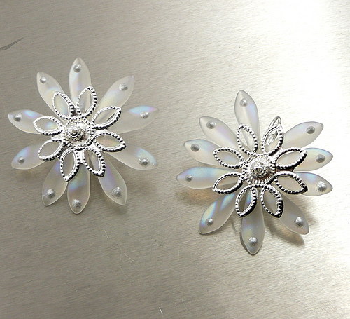 Náušnice : " Snow queen 2 " — foto 1