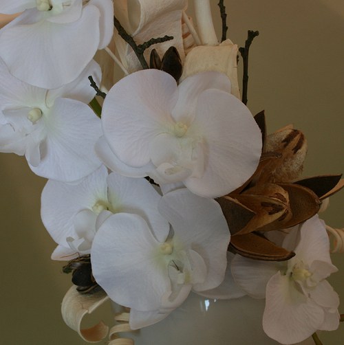 Celoroční dekorace s orchidejemi do výšky — foto 1
