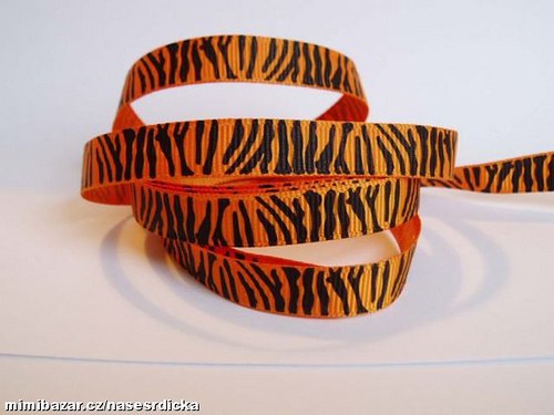 Oranžová zebra - stuha — foto 1