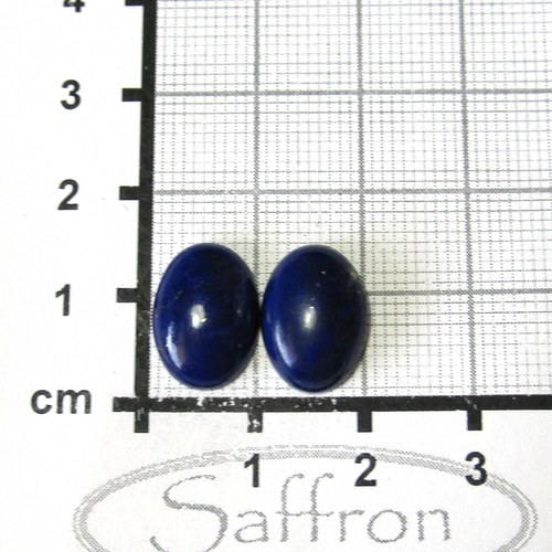 Lapis lazuli, kabošonky, pár č.8 — foto 1