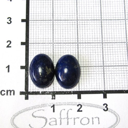 Lapis lazuli, kabošonky, pár č.9 — foto 1