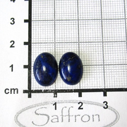 Lapis lazuli, kabošonky, pár č.10 — foto 1