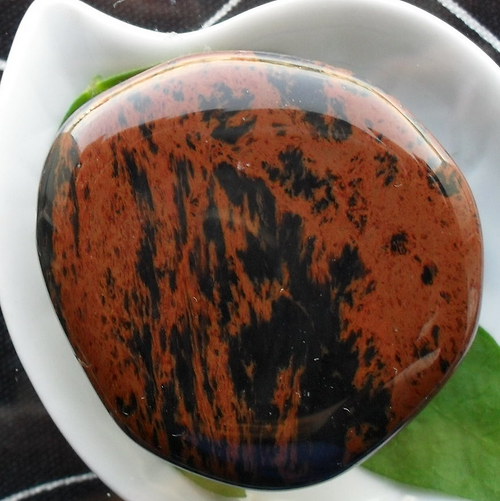 Obsidián moka 40x40x9mm — foto 1