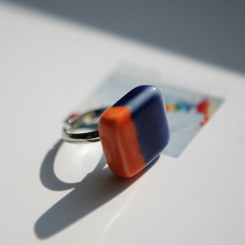 Blueor.ring... (porcelánový prsten) — foto 1