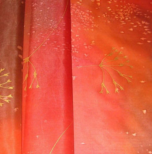 Červený šál 40x150cm — foto 1