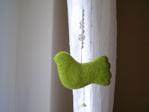 Knoflíky pro štěstí. Ptáček. — foto 1