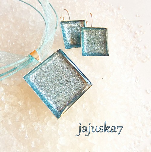 Sparkle SADA čtvercová *SVĚTLE MODRÁ* — foto 1