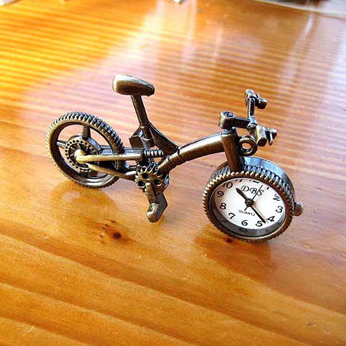 Kapesní Hodinky - Bicykl - Bronzový