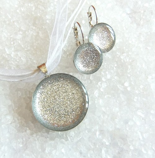 Sparkle SADA kulatá *STŘÍBRNÁ* — foto 1