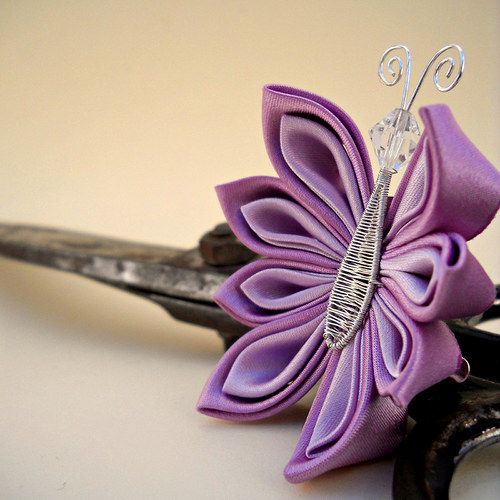 Kanzashi spona/brož Cho — foto 1