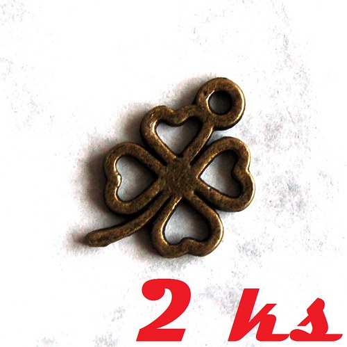 Bronzový čtyřlístek - 2ks — foto 1