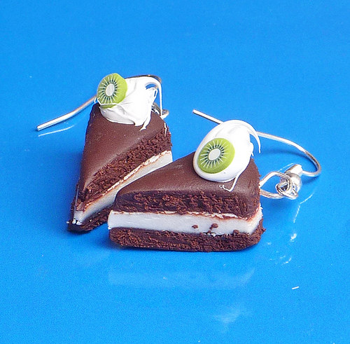 Čoko-tvaroh-kiwi dortíky — foto 1
