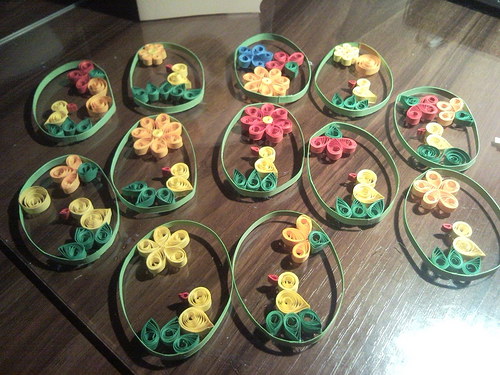 Quilling vajíčka — foto 1
