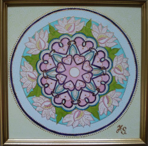Mandala Lotos a srdce
