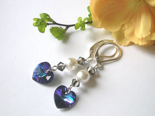 Swarovski náušnice Heliotrope AB — foto 1