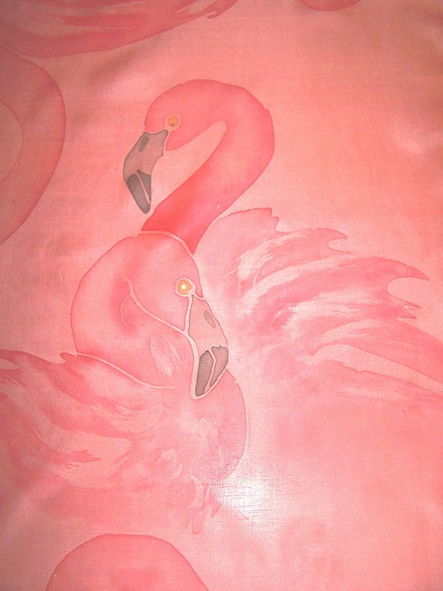 Hedvíábná šála "Lost in Pink" — foto 1