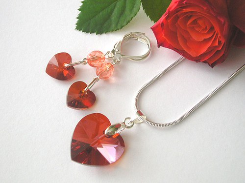 Swarovski sada Red Magma ( 10 + 18 )..SLEVA — foto 1