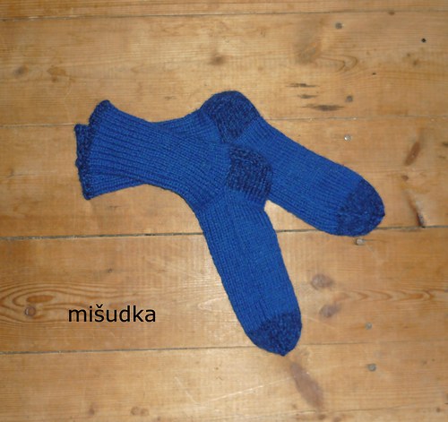 Ponožky jako od maminky -modré 44 — foto 1