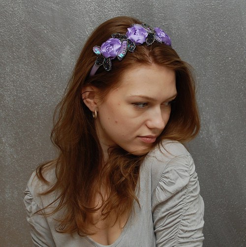 Růžičky pro družečku ... čelenka — foto 1