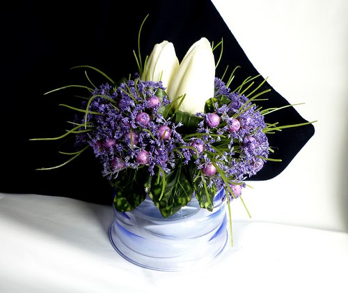 Dekorace bílé tulipány sleva — foto 1