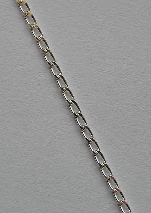 Klasický C - stříbrný řetízek - délka 40cm
