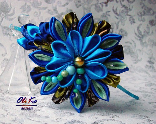 Čelenka kanzashi — foto 1