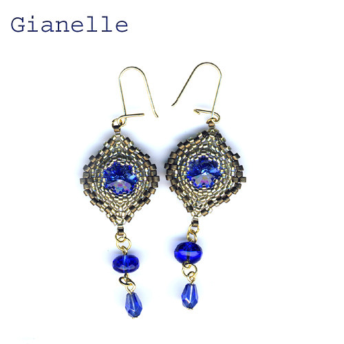 Náušnice "Magnifica - Sapphire" — foto 1