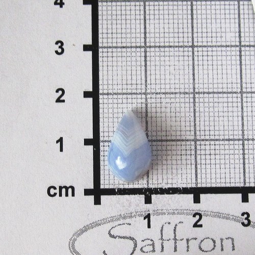 Modrý chalcedon kabošon č.2 — foto 1