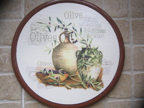Dřevěný obrázek 25 cm