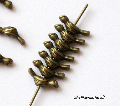 459.Ptáčci/ 12x4mm/ 10 kusů — foto 1
