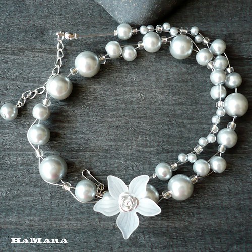 Silver rose - korálky na přání — foto 1