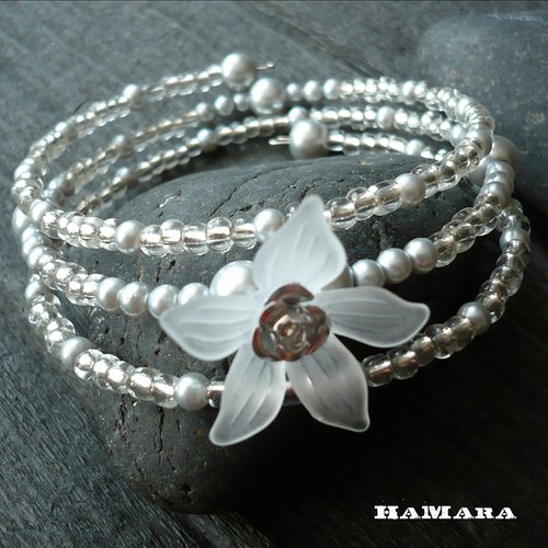 Silver rose - náramek — foto 1