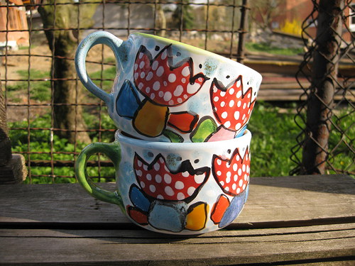 Puntikatý tulipán..0,4l — foto 1