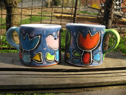Hrnečky s tulipánkem,,,0,3l — foto 1