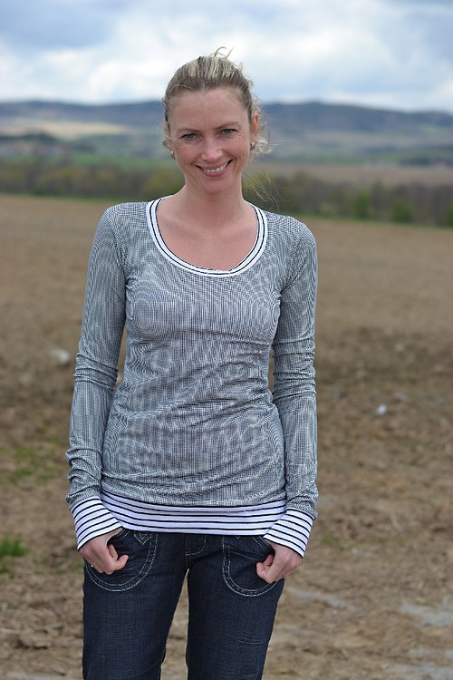 Kostičkované tričko — foto 1
