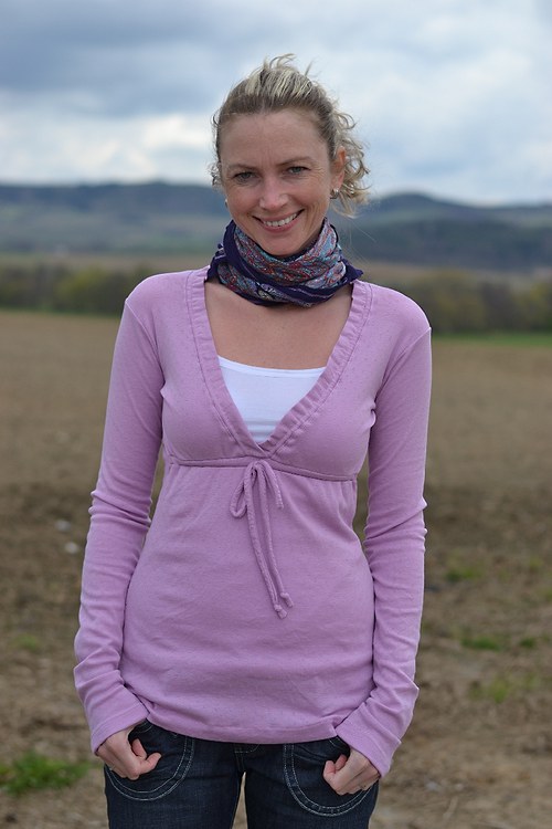 Fialové tričko — foto 1