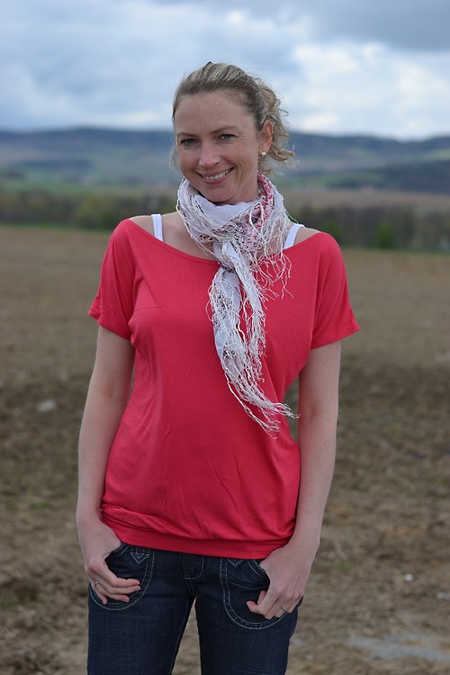 Malinové tričko — foto 1