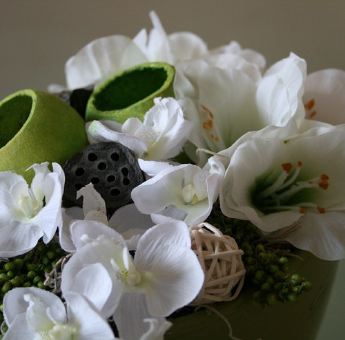 Celoroční dekorace s Amarylisem a orchidejemi — foto 1