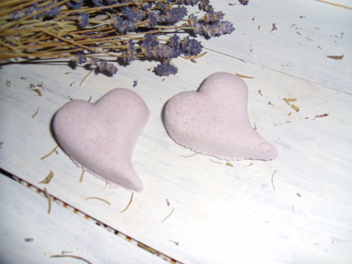 Bath bombs - srdíčko levandulové — foto 1